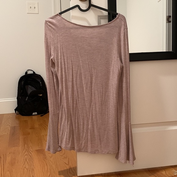 American Eagle Striped Shirt with Bell Sleeves - Picture 2 of 2